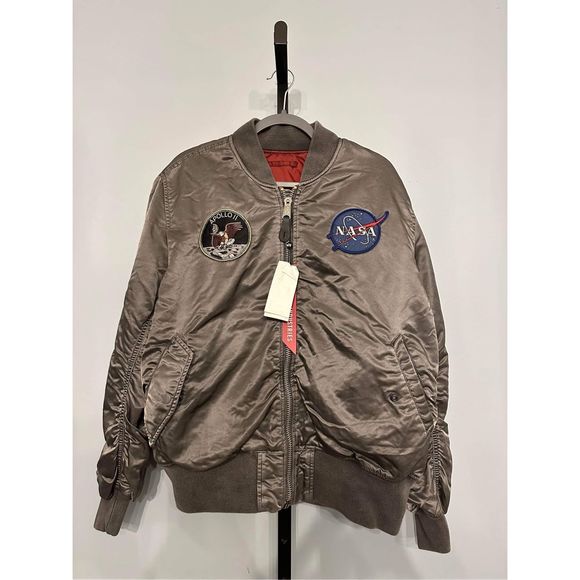 NWT Alpha Industries Apollo MA-1 Bomber Jacket Size L - Picture 10 of 10